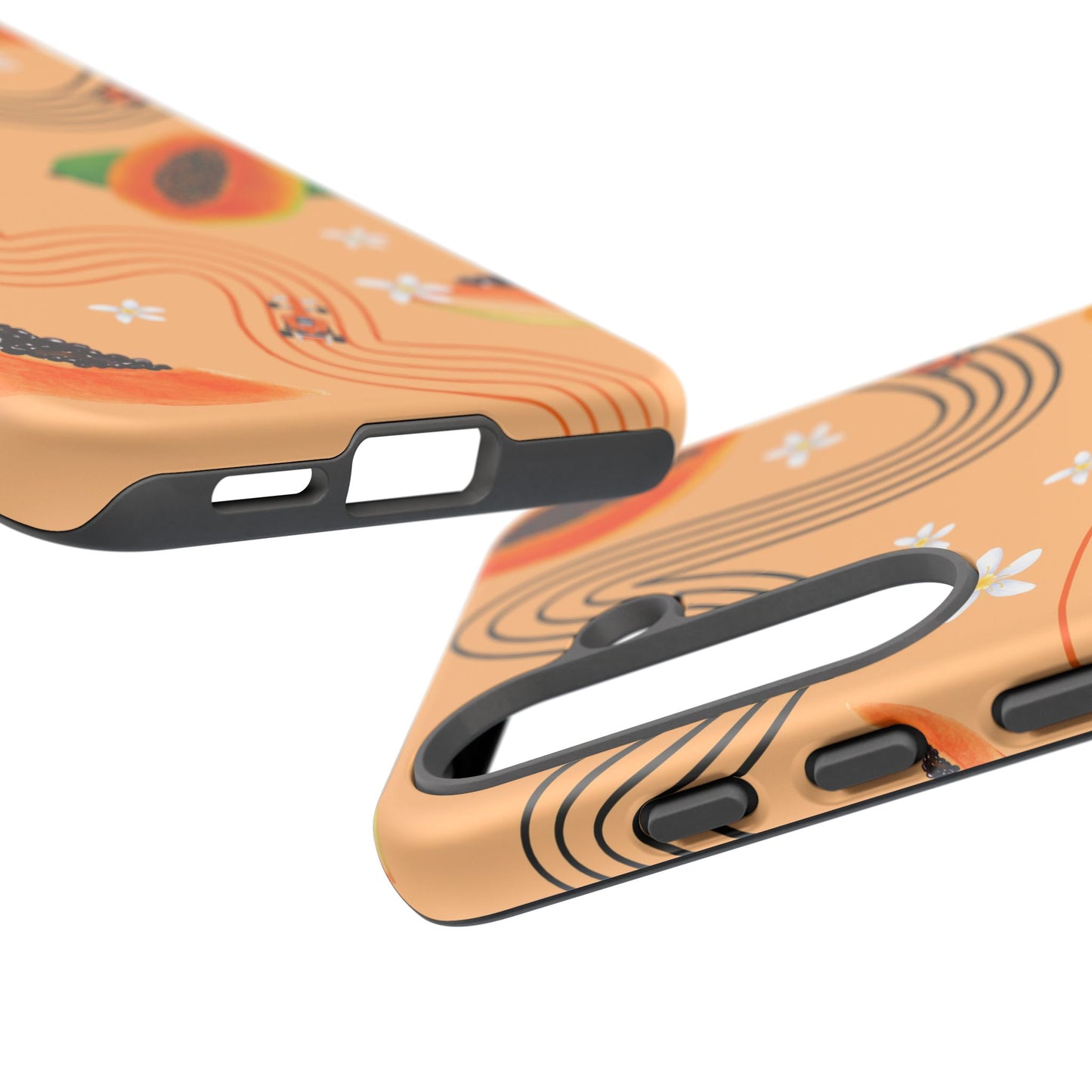 Orange F1 McLaren and Papaya Phone Case, Trendy F1 Gift, Formula 1 Gift, Cute Fruit F1 Phone Case, Unique Phone Case