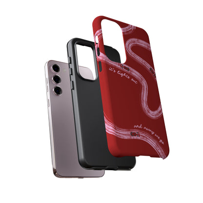 Red and Pink Lights Out F1 Phone Case Design, Trendy F1 Gift, Formula 1 Gift, Cute F1 Phone Case, Unique Formula One Phone Case