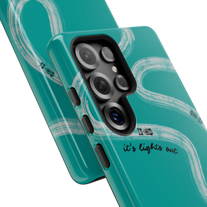 Mercedes F1 Phone Case Painted "its lights out and away we go", Trendy F1 Gift, Formula 1 Gift, Cute F1 Phone Case