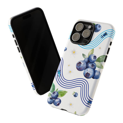 F1 Williams and Blueberries Phone Case, Trendy F1 Gift, Formula 1 Gift, Cute Fruit F1 Phone Case, Unique Phone Case