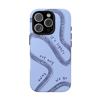 Blue Lights Out F1 Phone Case Design, Trendy F1 Gift, Formula 1 Gift, Cute F1 Phone Case, Unique Formula One Phone Case
