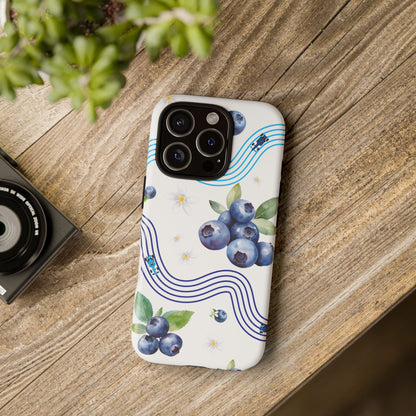 F1 Williams and Blueberries Phone Case, Trendy F1 Gift, Formula 1 Gift, Cute Fruit F1 Phone Case, Unique Phone Case