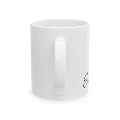 F1 Simply Lovely Mug, Minimalist Formula One Mug, Inspirational Ceramic Mug for Coffee Lovers