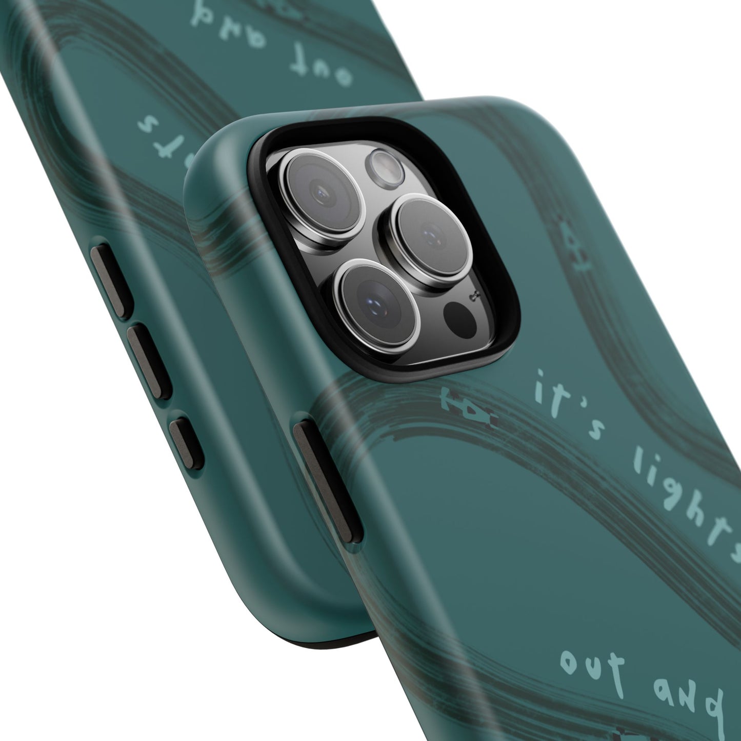 Teal Lights Out F1 Phone Case Design, Trendy F1 Gift, Formula 1 Gift, Cute F1 Phone Case, Unique Formula One Phone Case