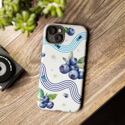 F1 Williams and Blueberries Phone Case, Trendy F1 Gift, Formula 1 Gift, Cute Fruit F1 Phone Case, Unique Phone Case