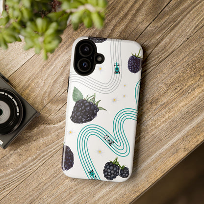 F1 Mercedes and Blackberries Phone Case , Trendy F1 Gift, Formula 1 Gift, Cute Fruit F1 Phone Case, Unique Phone Case