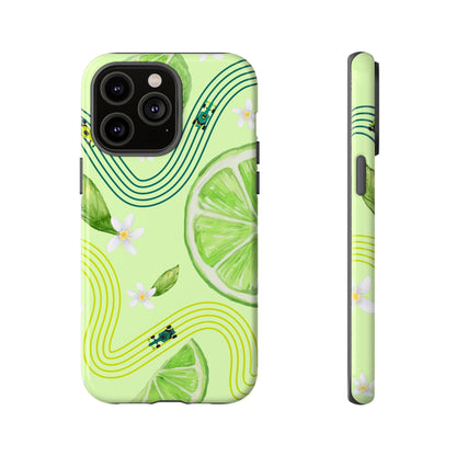 Green F1 Aston Martin and Lime Phone Case, Trendy F1 Gift, Formula 1 Gift, Cute Fruit F1 Phone Case, Unique Phone Case