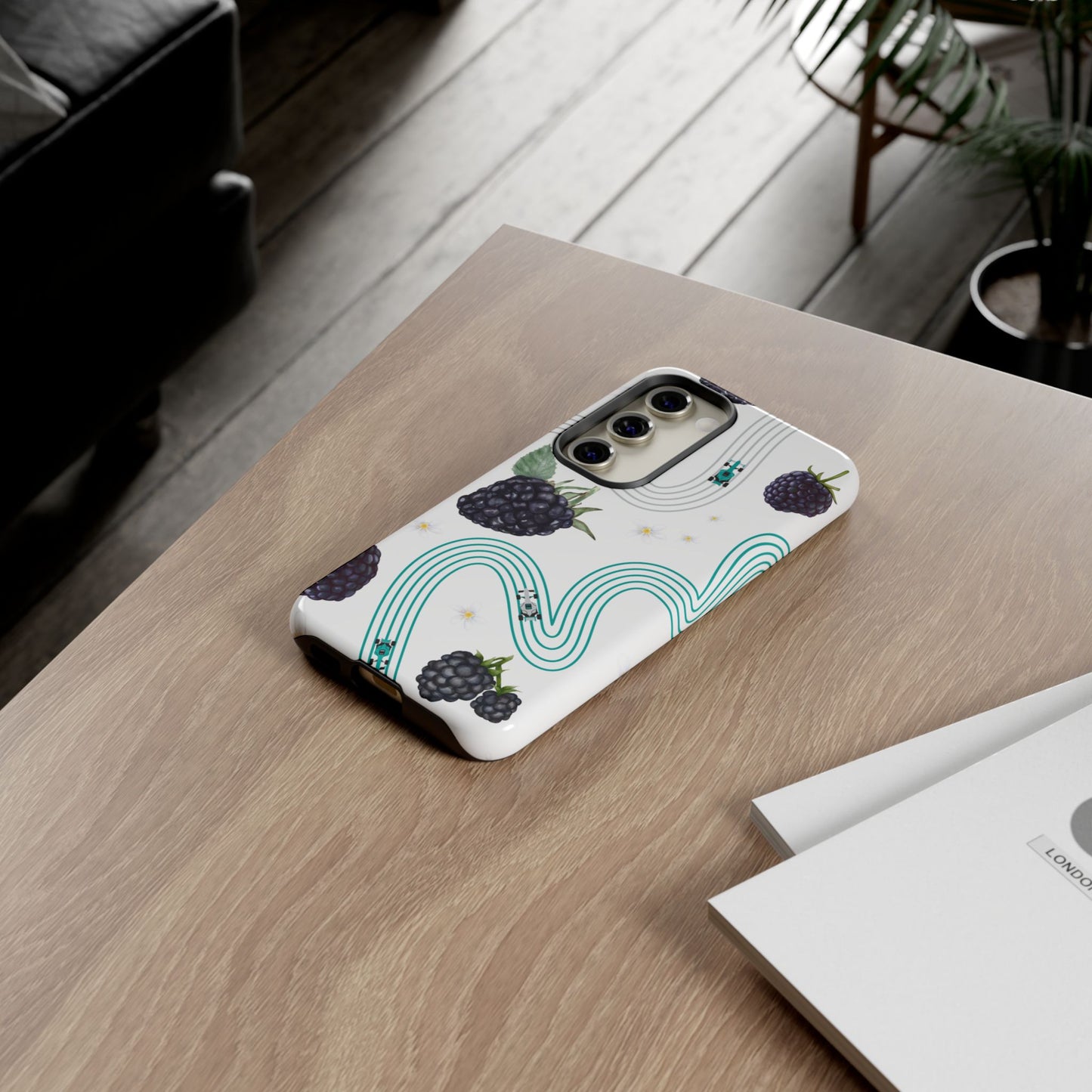 F1 Mercedes and Blackberries Phone Case , Trendy F1 Gift, Formula 1 Gift, Cute Fruit F1 Phone Case, Unique Phone Case
