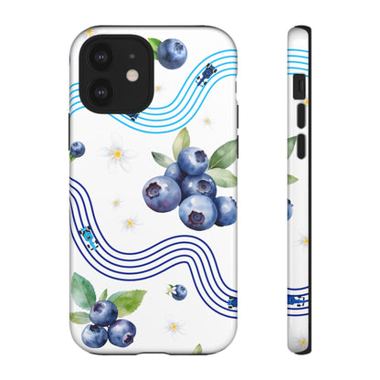F1 Williams and Blueberries Phone Case, Trendy F1 Gift, Formula 1 Gift, Cute Fruit F1 Phone Case, Unique Phone Case