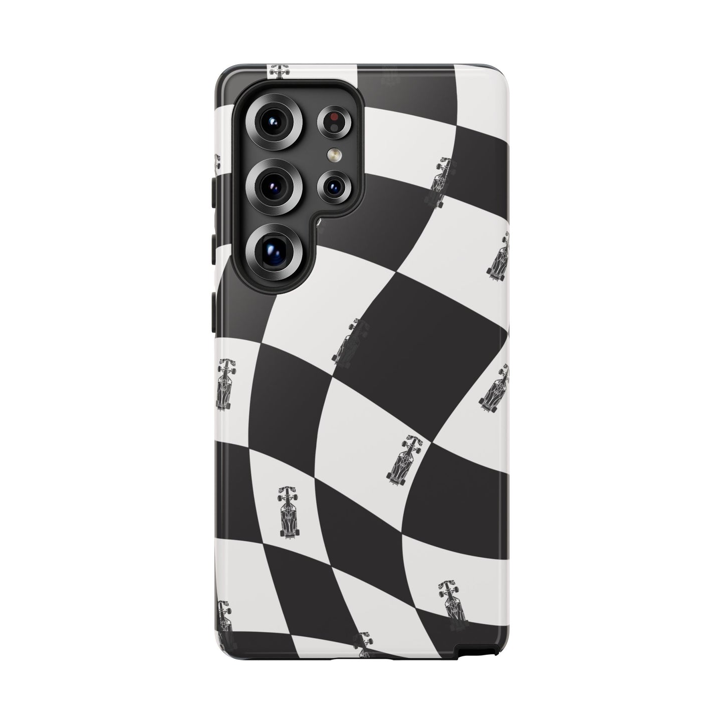 F1 Phone Case Black and White Checkered Design, Trendy F1 Gift, Formula 1 Gift, Cute F1 Phone Case, Unique Formula One Phone Case