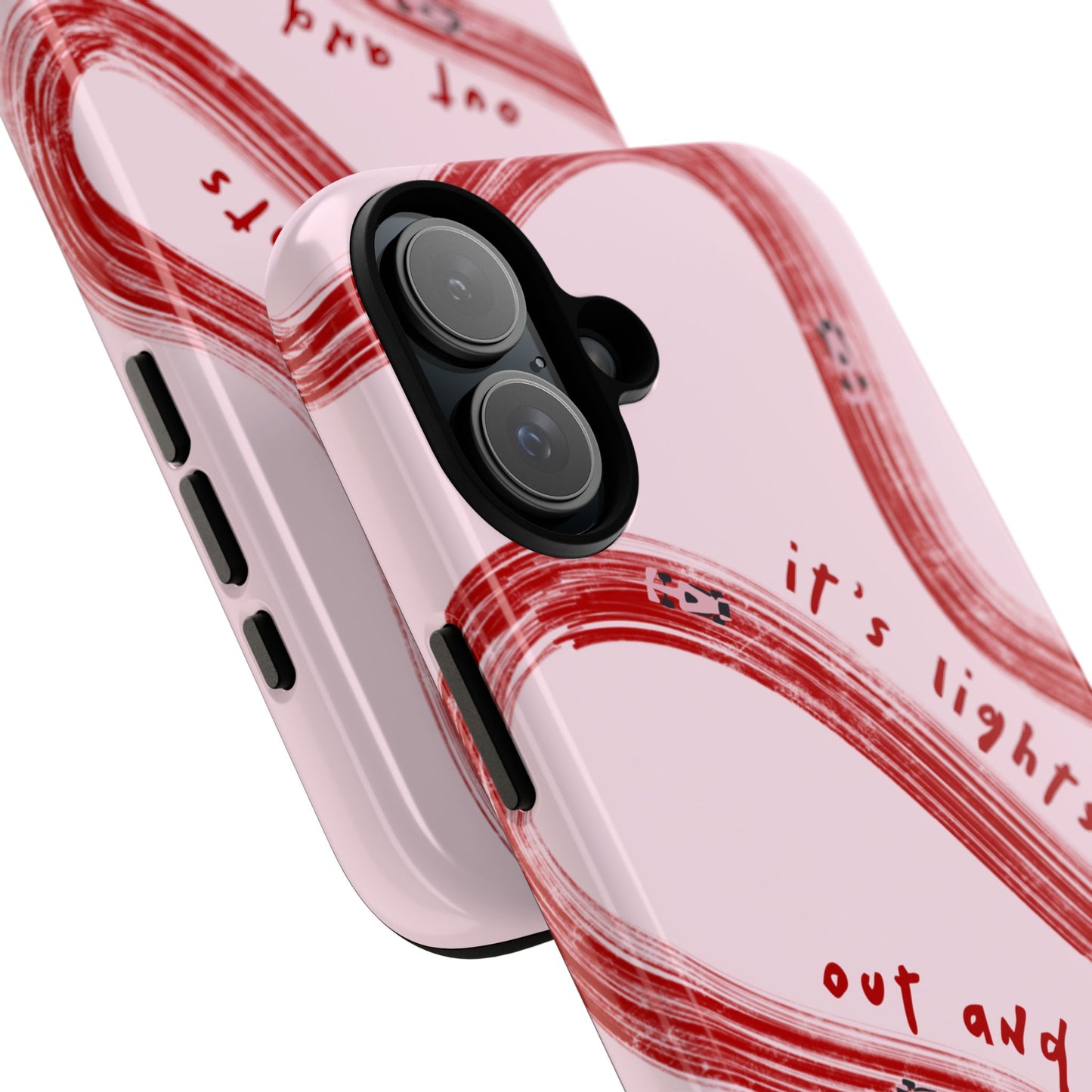 Pink and Red Lights Out F1 Phone Case Design, Trendy F1 Gift, Formula 1 Gift, Cute F1 Phone Case, Unique Formula One Phone Case