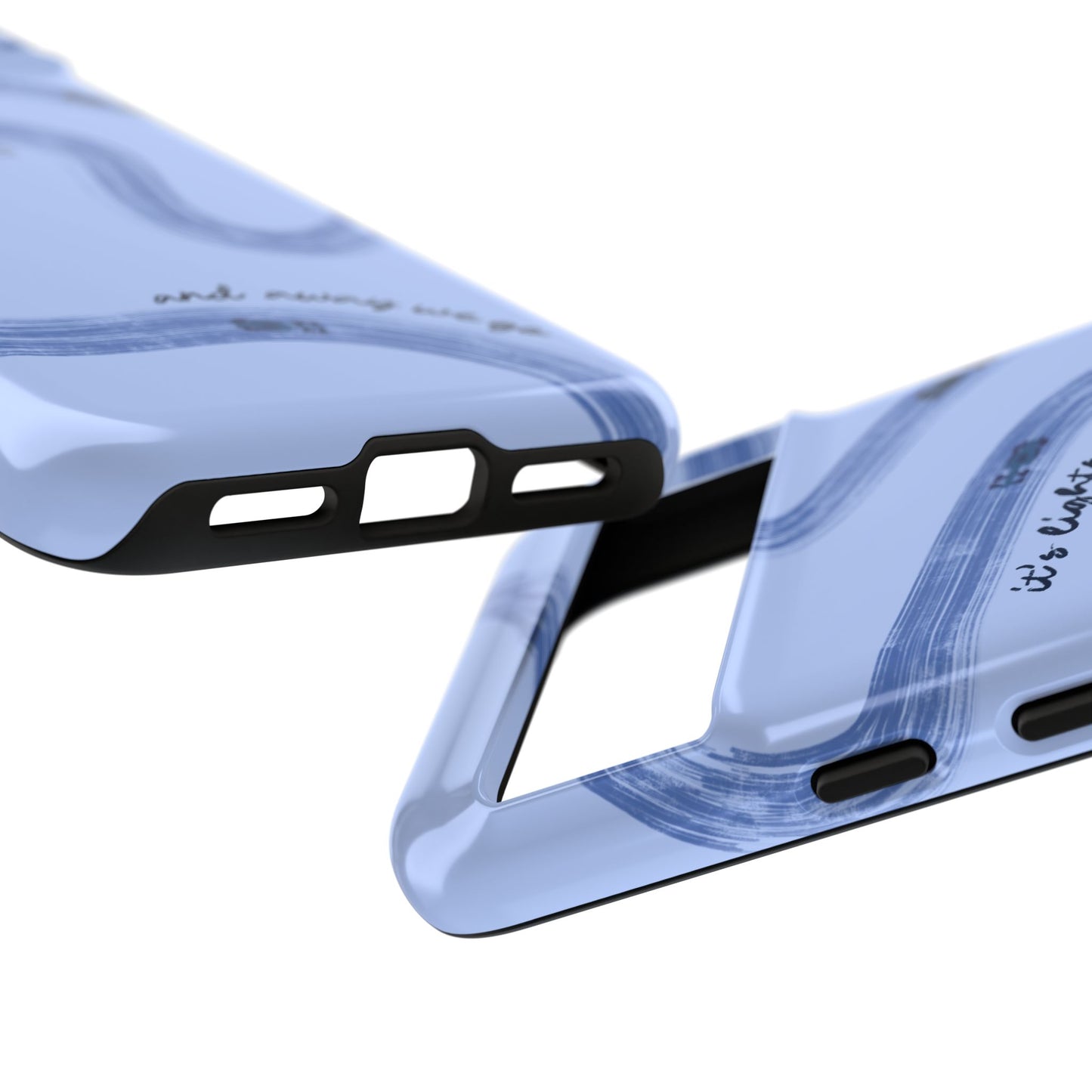 F1 Phone Case Monochrome Blue Painted "its lights out and away we go", Trendy F1 Gift, Formula 1 Gift, Cute F1 Phone Case, Phone Case