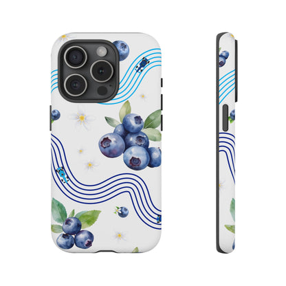 F1 Williams and Blueberries Phone Case, Trendy F1 Gift, Formula 1 Gift, Cute Fruit F1 Phone Case, Unique Phone Case