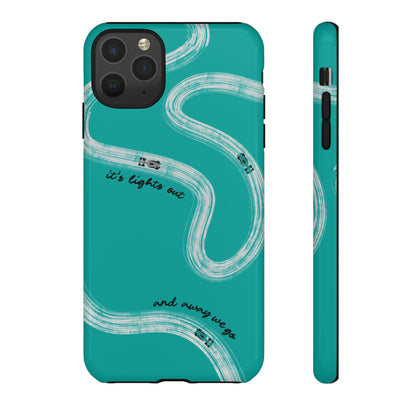 Mercedes F1 Phone Case Painted "its lights out and away we go", Trendy F1 Gift, Formula 1 Gift, Cute F1 Phone Case