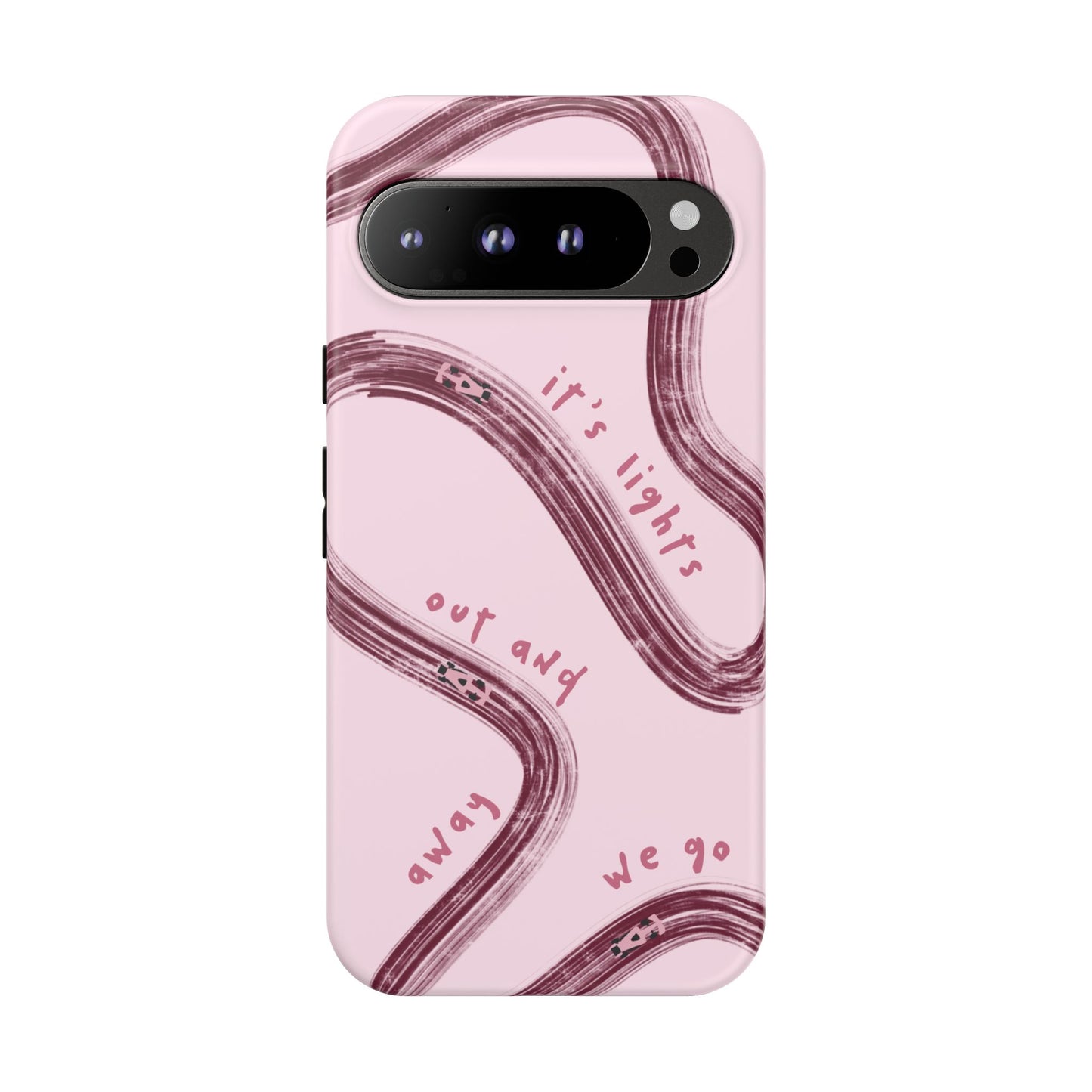 Pink Lights Out F1 Phone Case Design, Trendy F1 Gift, Formula 1 Gift, Cute F1 Phone Case, Unique Formula One Phone Case