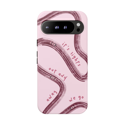 Pink Lights Out F1 Phone Case Design, Trendy F1 Gift, Formula 1 Gift, Cute F1 Phone Case, Unique Formula One Phone Case