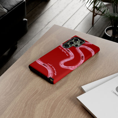 Red and Pink Lights Out F1 Phone Case Design, Trendy F1 Gift, Formula 1 Gift, Cute F1 Phone Case, Unique Formula One Phone Case