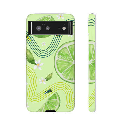 Green F1 Aston Martin and Lime Phone Case, Trendy F1 Gift, Formula 1 Gift, Cute Fruit F1 Phone Case, Unique Phone Case