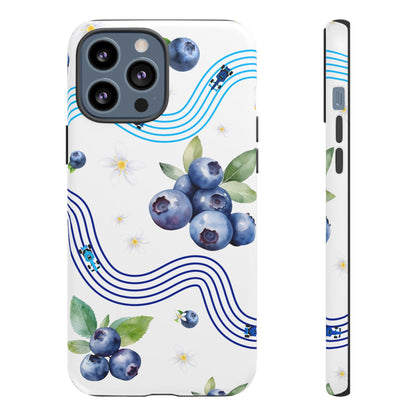 F1 Williams and Blueberries Phone Case, Trendy F1 Gift, Formula 1 Gift, Cute Fruit F1 Phone Case, Unique Phone Case