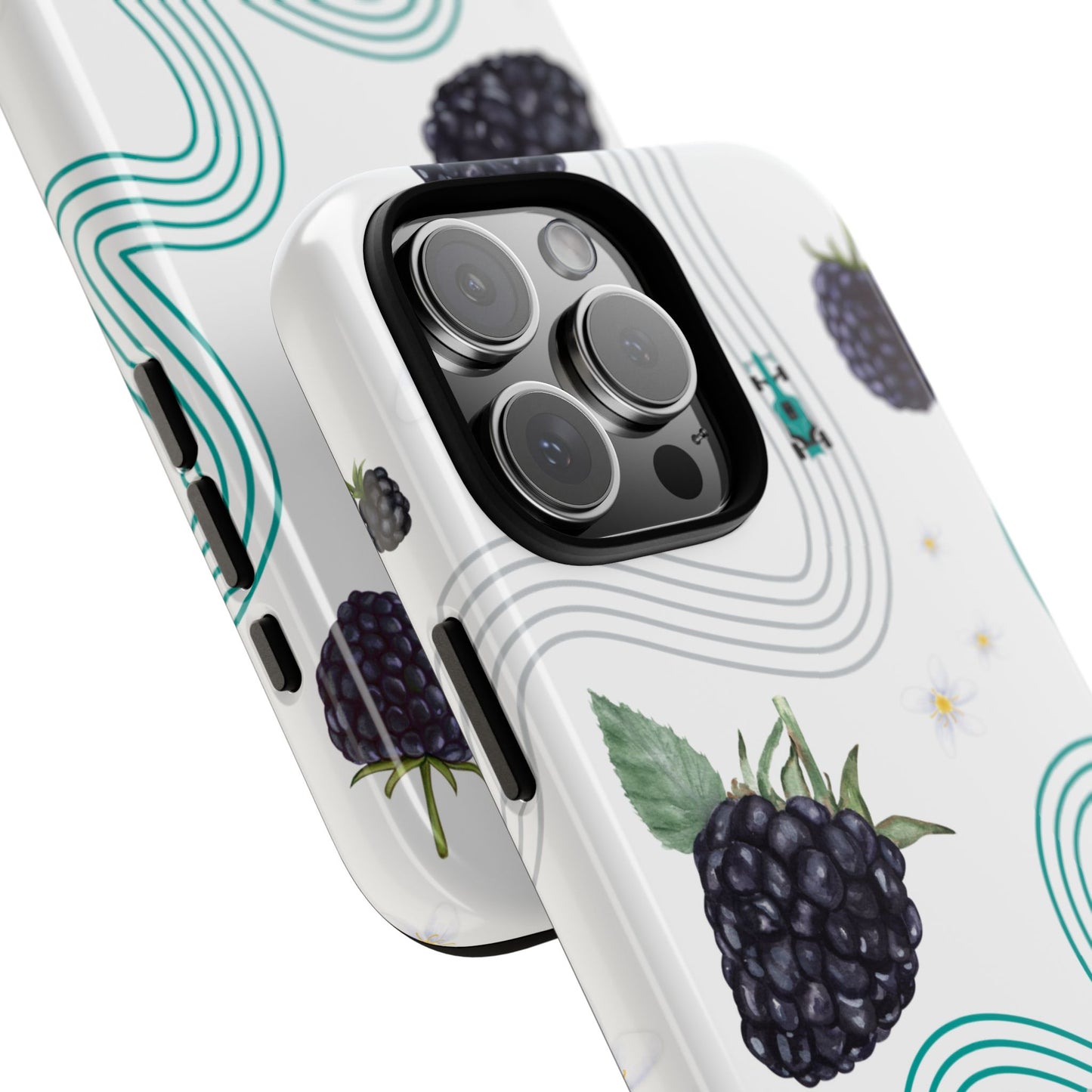 F1 Mercedes and Blackberries Phone Case , Trendy F1 Gift, Formula 1 Gift, Cute Fruit F1 Phone Case, Unique Phone Case