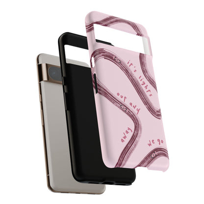 Pink Lights Out F1 Phone Case Design, Trendy F1 Gift, Formula 1 Gift, Cute F1 Phone Case, Unique Formula One Phone Case