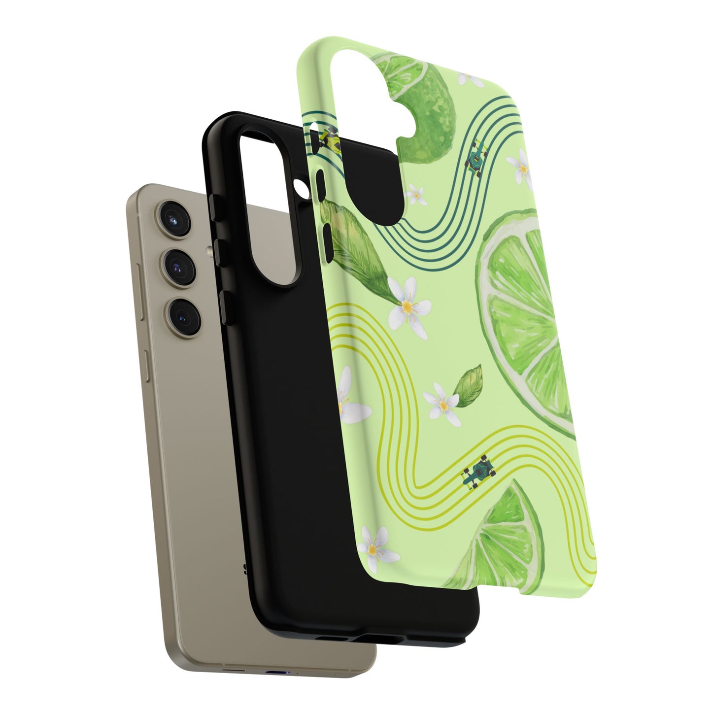 Green F1 Aston Martin and Lime Phone Case, Trendy F1 Gift, Formula 1 Gift, Cute Fruit F1 Phone Case, Unique Phone Case