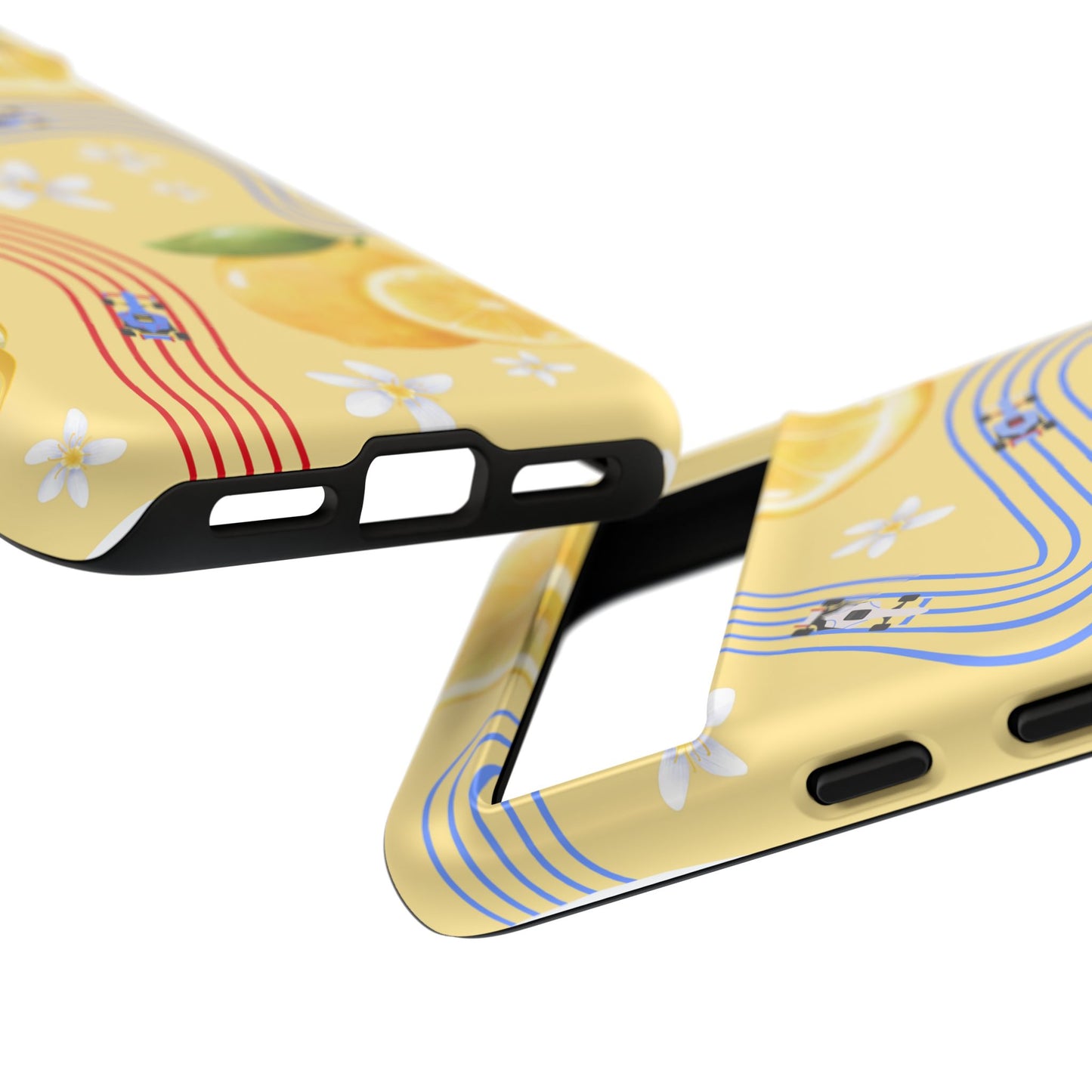 Yellow F1 Racing Bulls and Lemons Phone Case, Trendy F1 Gift, Formula 1 Gift, Cute Fruit F1 Phone Case, Unique Phone Case