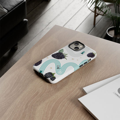 F1 Mercedes and Blackberries Phone Case , Trendy F1 Gift, Formula 1 Gift, Cute Fruit F1 Phone Case, Unique Phone Case