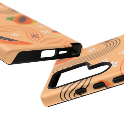 Orange F1 McLaren and Papaya Phone Case, Trendy F1 Gift, Formula 1 Gift, Cute Fruit F1 Phone Case, Unique Phone Case