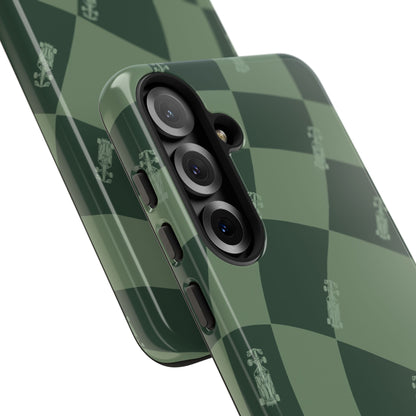 F1 Phone Case Green Checkerboard Design, Trendy F1 Gift, Formula 1 Gift, Cute F1 Phone Case, Unique Formula One Phone Case