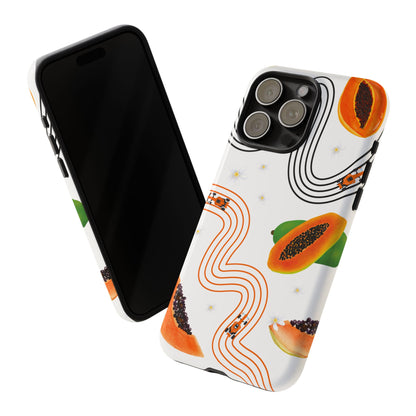 F1 McLaren and Papaya Phone Case , Trendy F1 Gift, Formula 1 Gift, Cute Fruit F1 Phone Case, Unique Phone Case