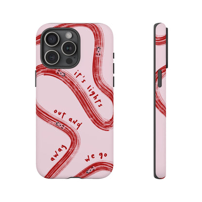 Pink and Red Lights Out F1 Phone Case Design, Trendy F1 Gift, Formula 1 Gift, Cute F1 Phone Case, Unique Formula One Phone Case