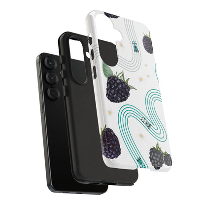 F1 Mercedes and Blackberries Phone Case , Trendy F1 Gift, Formula 1 Gift, Cute Fruit F1 Phone Case, Unique Phone Case