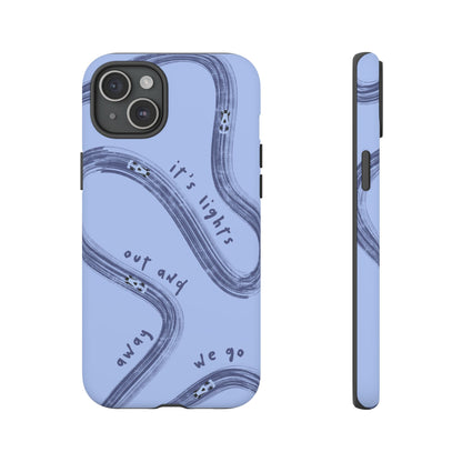 Blue Lights Out F1 Phone Case Design, Trendy F1 Gift, Formula 1 Gift, Cute F1 Phone Case, Unique Formula One Phone Case