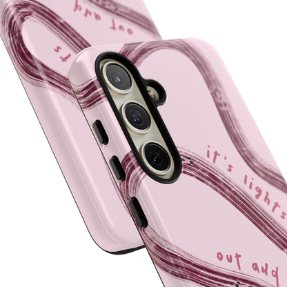 Pink Lights Out F1 Phone Case Design, Trendy F1 Gift, Formula 1 Gift, Cute F1 Phone Case, Unique Formula One Phone Case