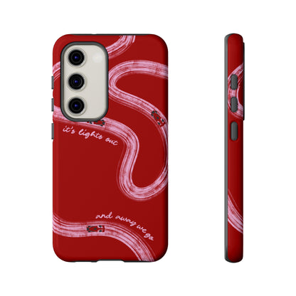 Red and Pink Lights Out F1 Phone Case Design, Trendy F1 Gift, Formula 1 Gift, Cute F1 Phone Case, Unique Formula One Phone Case