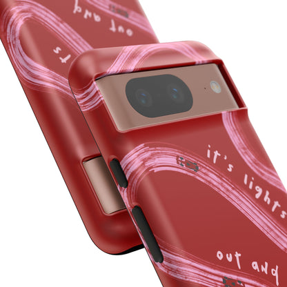 Red and Pink Lights Out F1 Phone Case Design, Trendy F1 Gift, Formula 1 Gift, Cute F1 Phone Case, Unique Formula One Phone Case