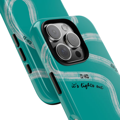 Mercedes F1 Phone Case Painted "its lights out and away we go", Trendy F1 Gift, Formula 1 Gift, Cute F1 Phone Case