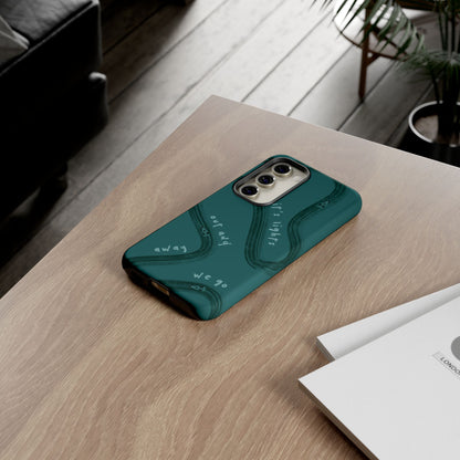 Teal Lights Out F1 Phone Case Design, Trendy F1 Gift, Formula 1 Gift, Cute F1 Phone Case, Unique Formula One Phone Case