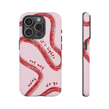 Pink and Red Lights Out F1 Phone Case Design, Trendy F1 Gift, Formula 1 Gift, Cute F1 Phone Case, Unique Formula One Phone Case