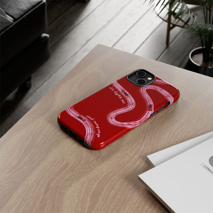 Red and Pink Lights Out F1 Phone Case Design, Trendy F1 Gift, Formula 1 Gift, Cute F1 Phone Case, Unique Formula One Phone Case