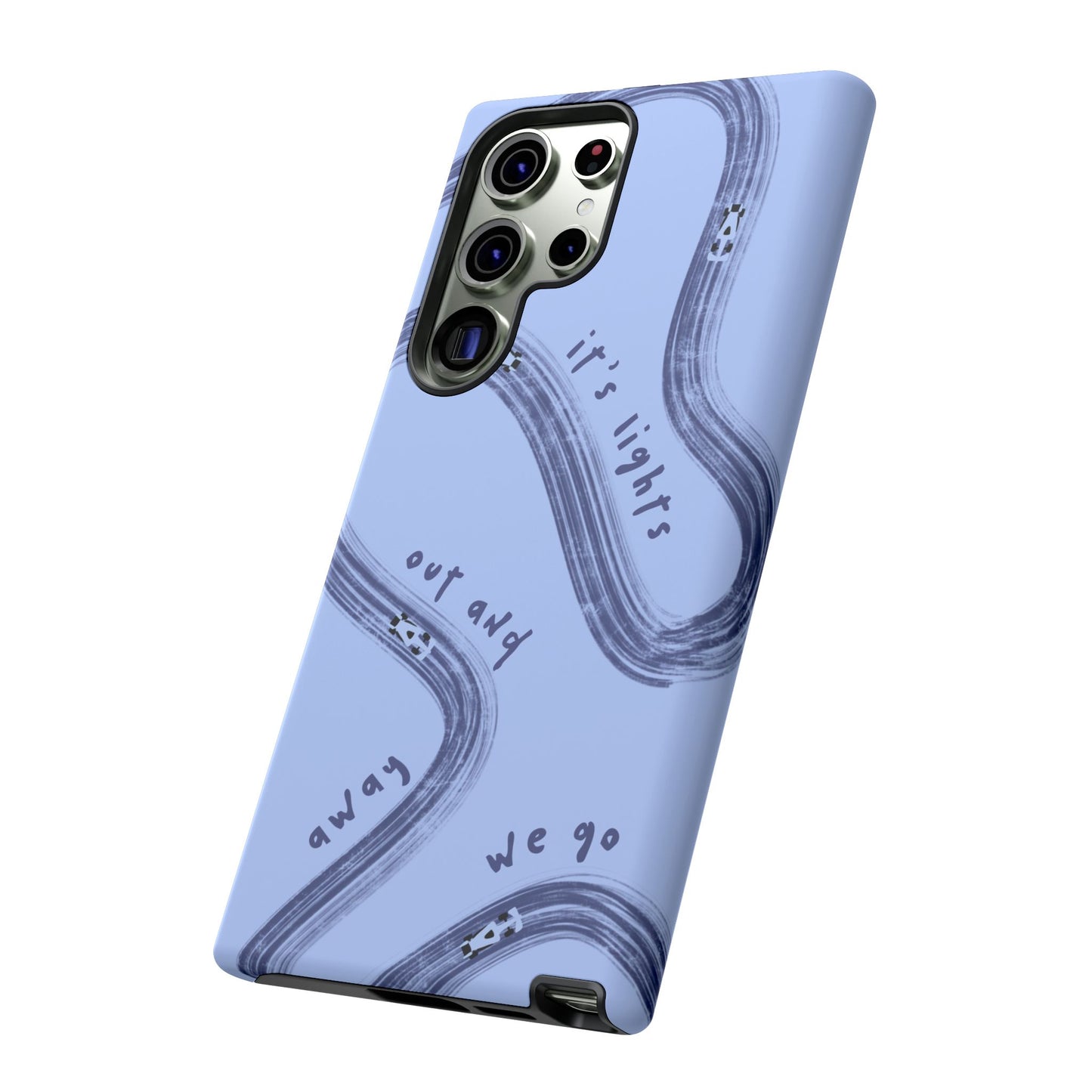 Blue Lights Out F1 Phone Case Design, Trendy F1 Gift, Formula 1 Gift, Cute F1 Phone Case, Unique Formula One Phone Case
