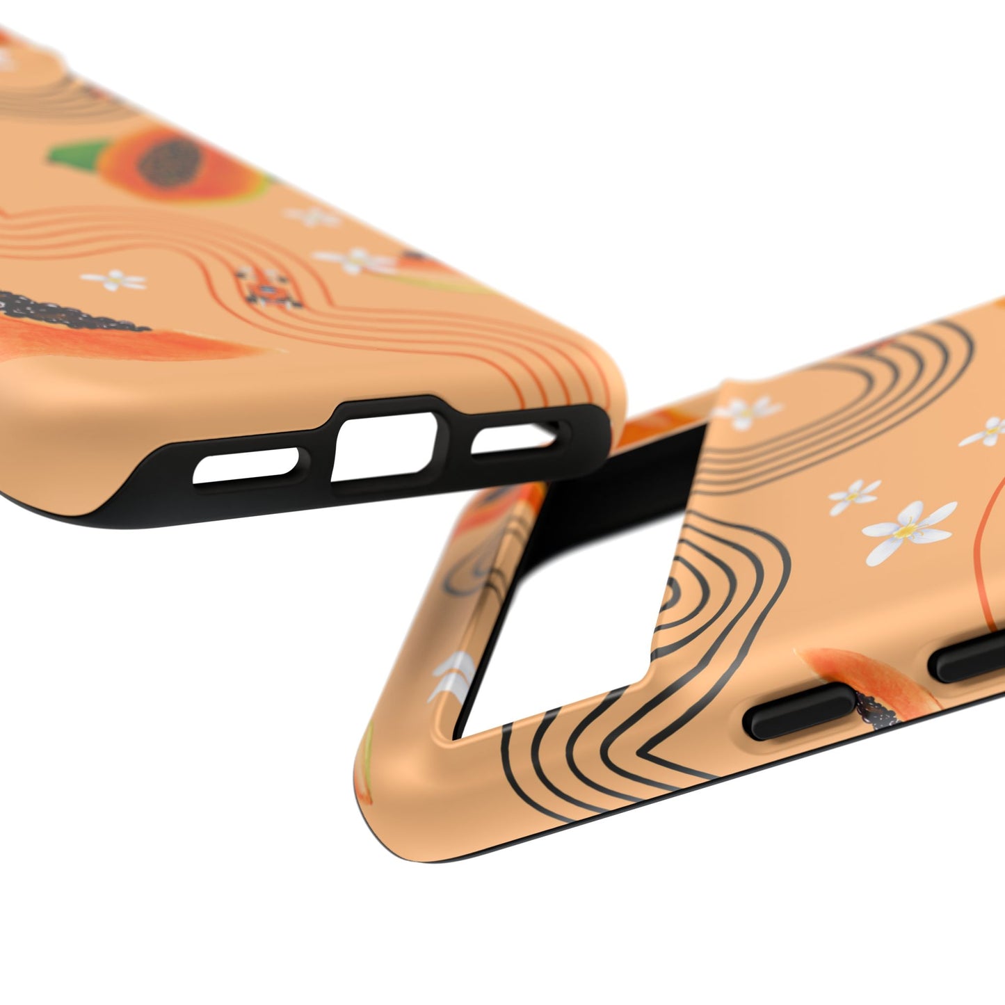 Orange F1 McLaren and Papaya Phone Case, Trendy F1 Gift, Formula 1 Gift, Cute Fruit F1 Phone Case, Unique Phone Case