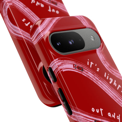 Red and Pink Lights Out F1 Phone Case Design, Trendy F1 Gift, Formula 1 Gift, Cute F1 Phone Case, Unique Formula One Phone Case