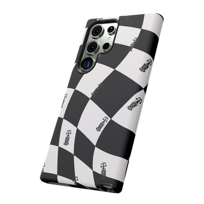 F1 Phone Case Black and White Checkered Design, Trendy F1 Gift, Formula 1 Gift, Cute F1 Phone Case, Unique Formula One Phone Case