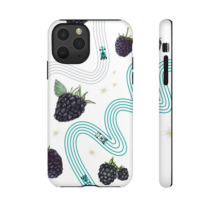 F1 Mercedes and Blackberries Phone Case , Trendy F1 Gift, Formula 1 Gift, Cute Fruit F1 Phone Case, Unique Phone Case