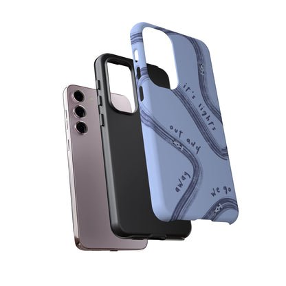 Blue Lights Out F1 Phone Case Design, Trendy F1 Gift, Formula 1 Gift, Cute F1 Phone Case, Unique Formula One Phone Case