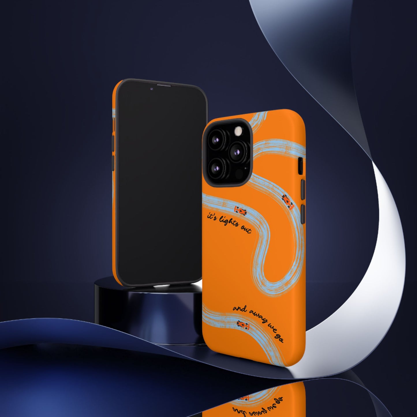 F1 Phone Case McLaren Painted "its lights out and away we go", Trendy F1 Gift, Formula 1 Gift, Cute F1 Phone Case, Phone Case