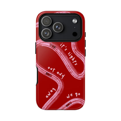 Red and Pink Lights Out F1 Phone Case Design, Trendy F1 Gift, Formula 1 Gift, Cute F1 Phone Case, Unique Formula One Phone Case