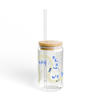 Racing Bulls F1 Blue and Yellow It's Lights Out sipper glass | 16oz